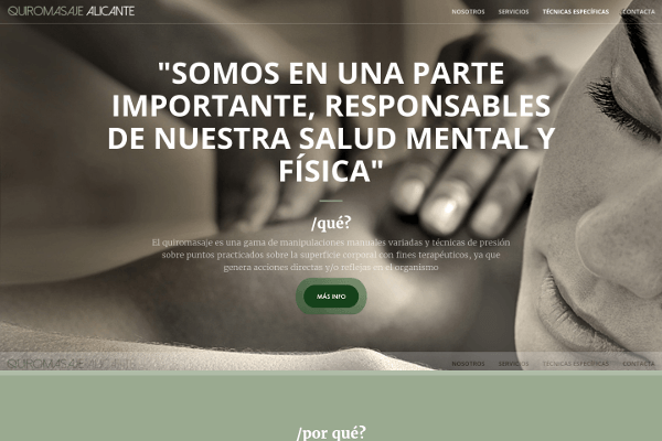 Captura http://quiromasajealicante.com